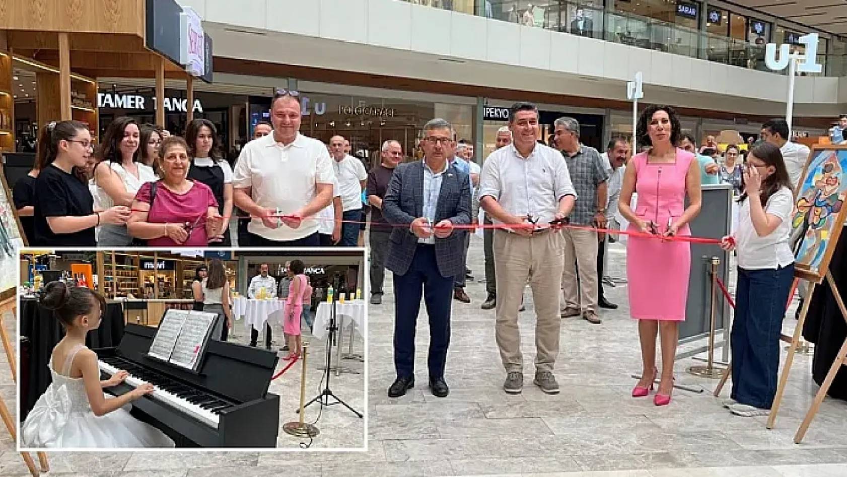 Fethiye'de sanatla dolu sergi: 'Maarifin İzinde Müzikli Resim Sergisi' açıldı