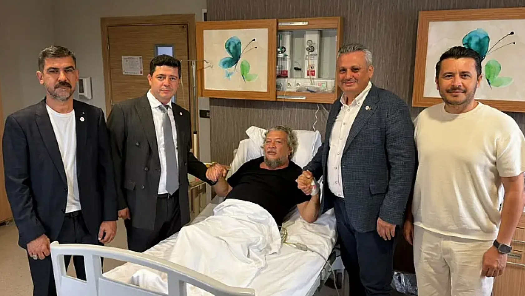 Nail Kızıl ve Mustafa Koyuncu'dan Seda Köktener'e ziyaret