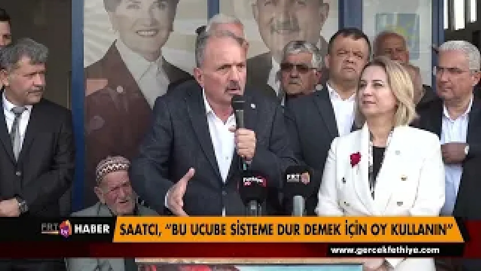 Saatcı, 'Bu ucube sisteme dur demek için oy kullanın'