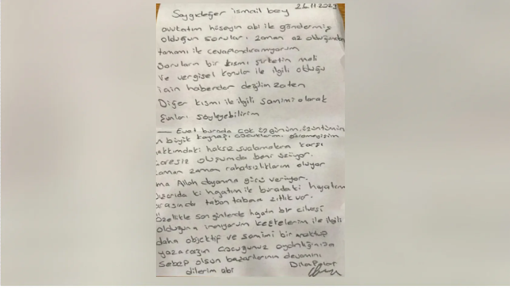 Dilan Polat Cezaevinden Mektup Gönderdi! 