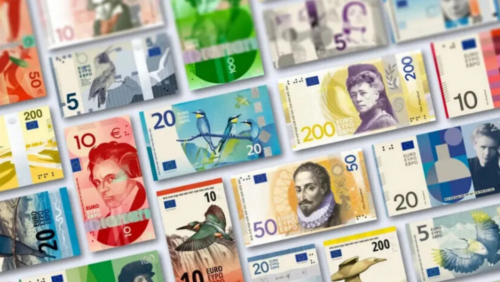 Avro banknotları yeniden tasarlanıyor