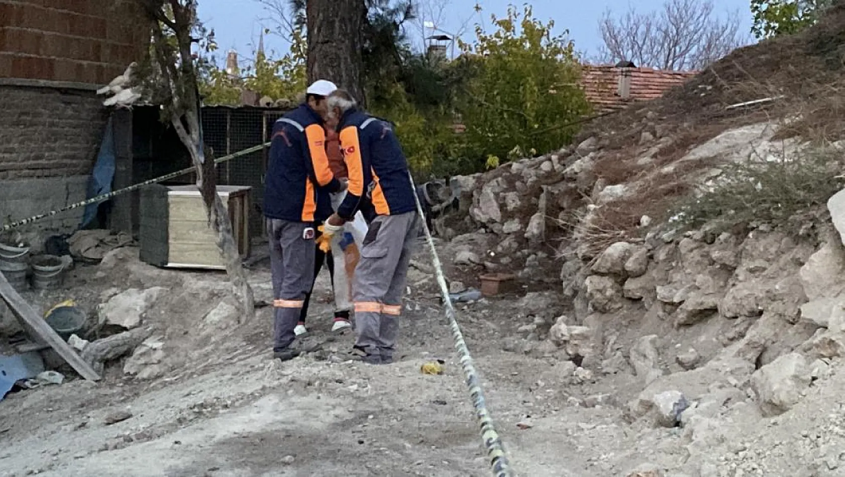 Kazı çalışması sırasında insan kemikleri bulundu