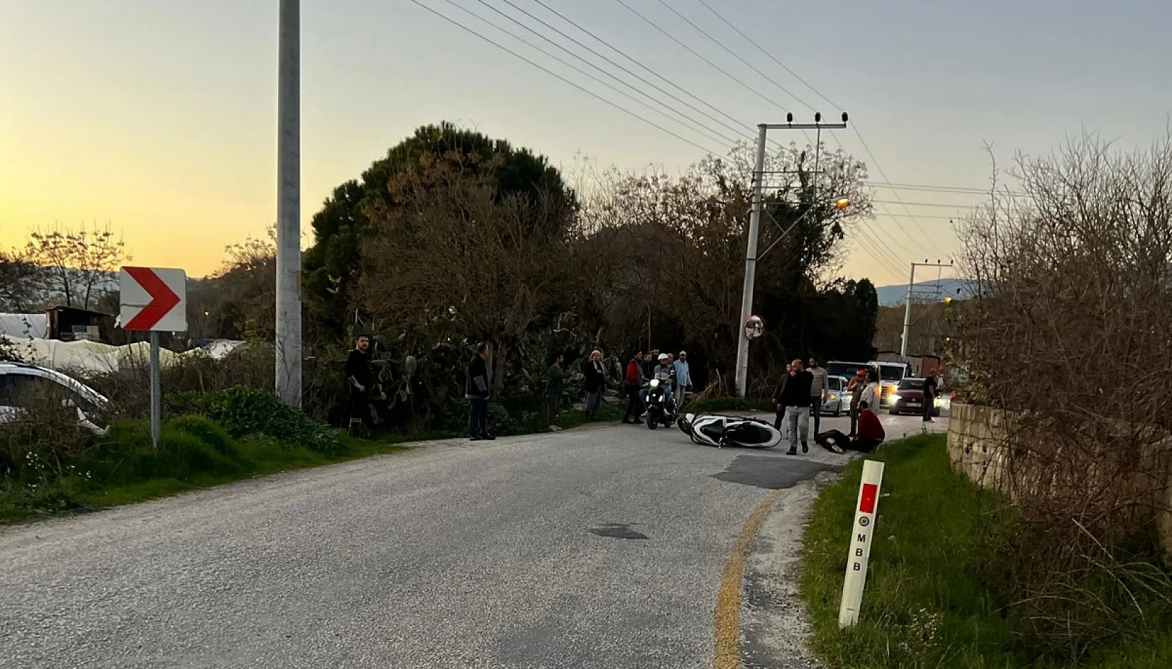 Milas'ta trafik kazası: 1 yaralı