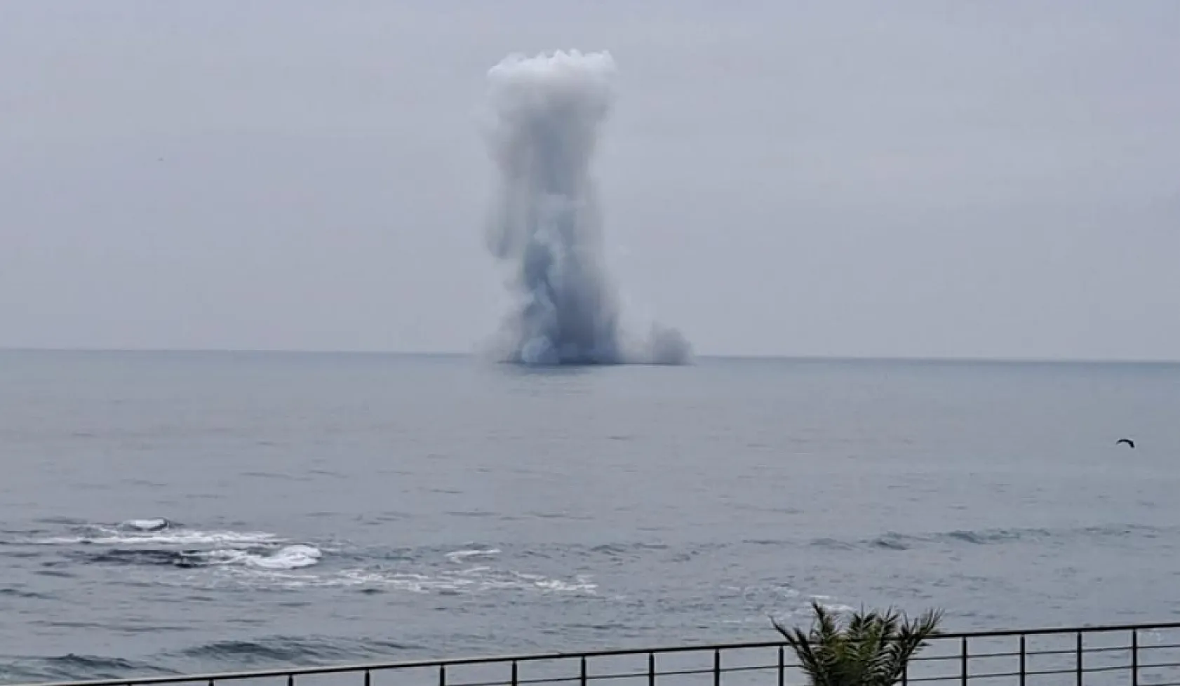 Ordu'da kıyıya vuran insansız deniz aracı imha edildi