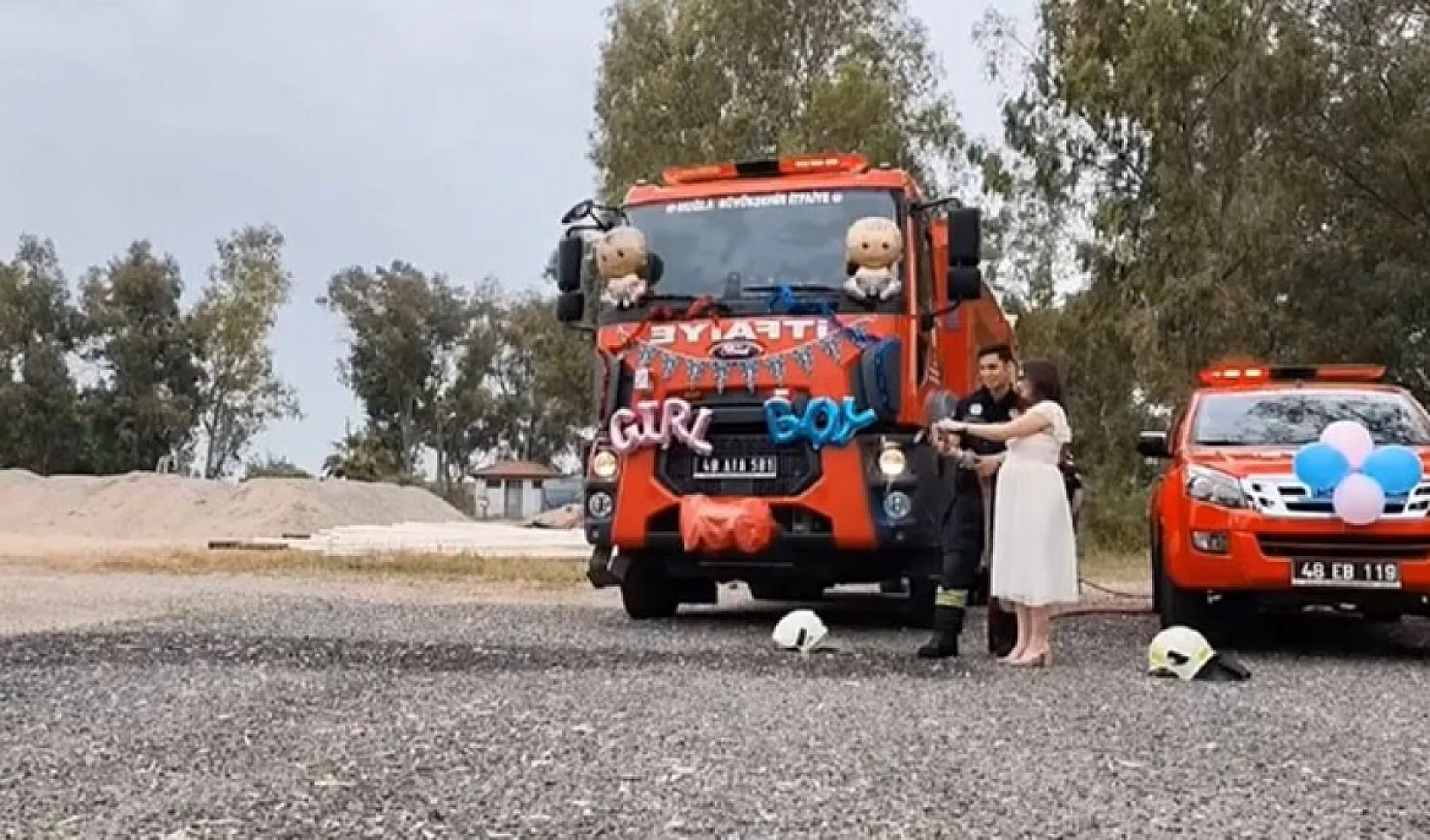 İtfaiye erinden sıra dışı cinsiyet belirleme sürprizi