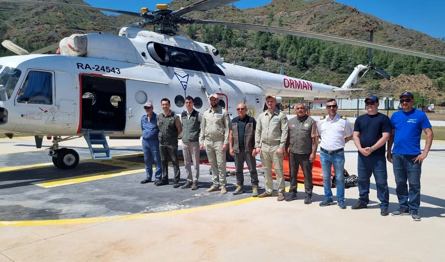 Muğla'da İlk Yangın Helikopteri Göreve Başladı