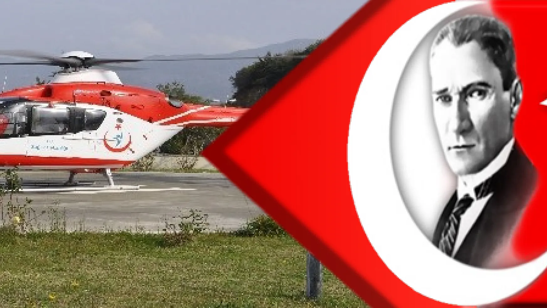 Hava ambulansı Milas'ta prematüre bebek için uçtu