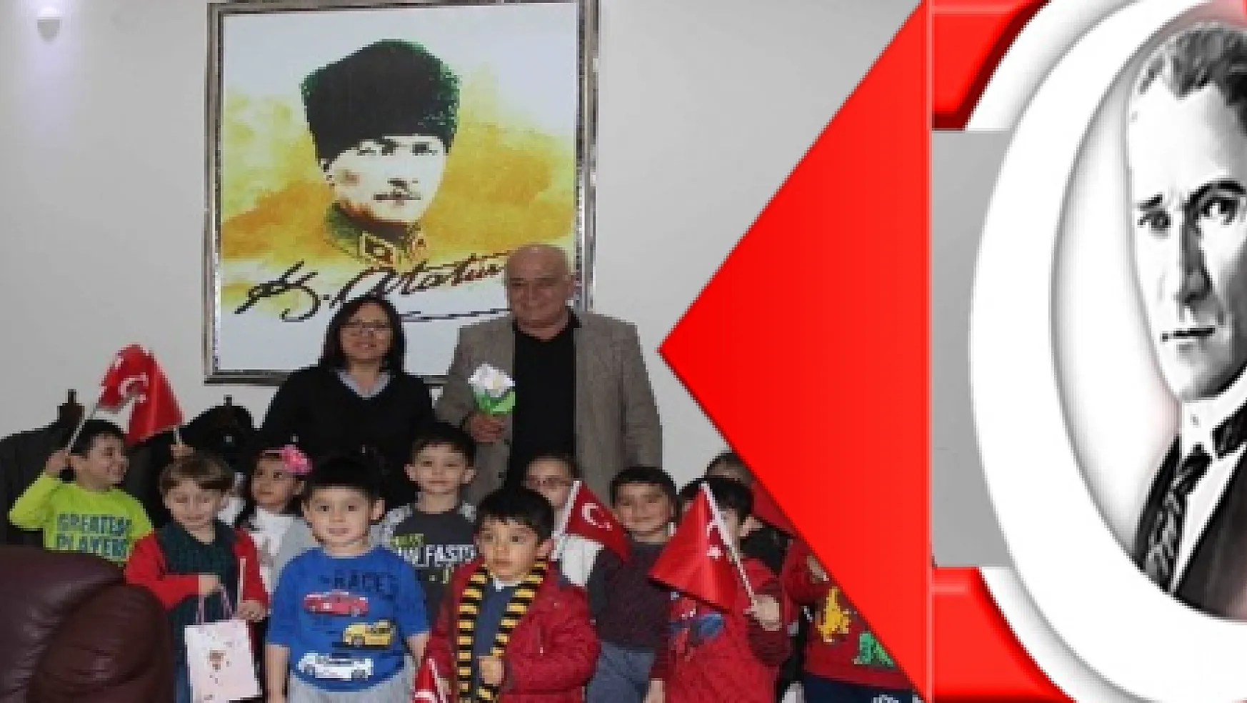 Başkan Karaçelik'e Anaokulu öğrencilerinden ziyaret