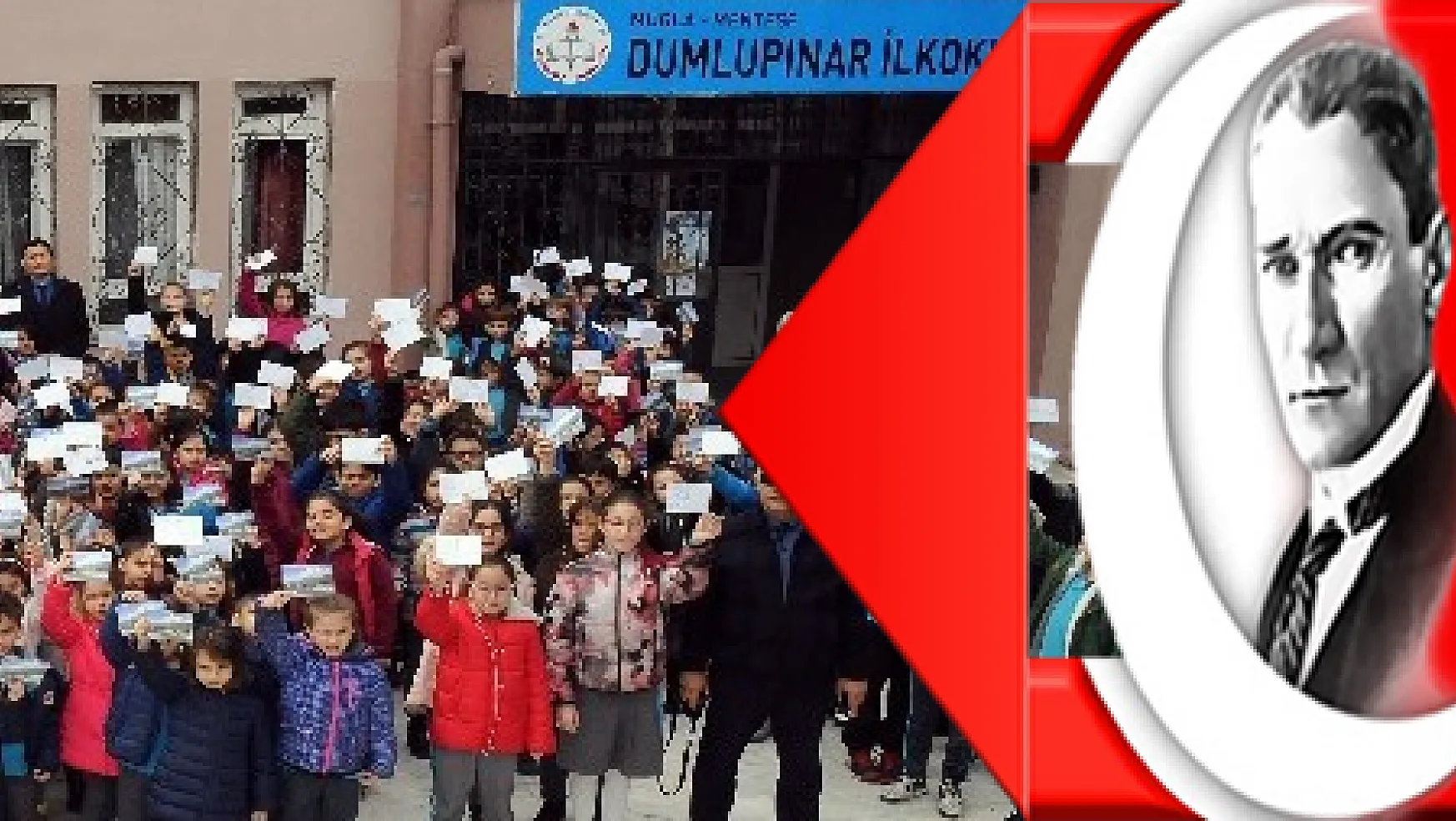 Minik öğrencilerden Afrin'deki Mehmetçik'e moral desteği