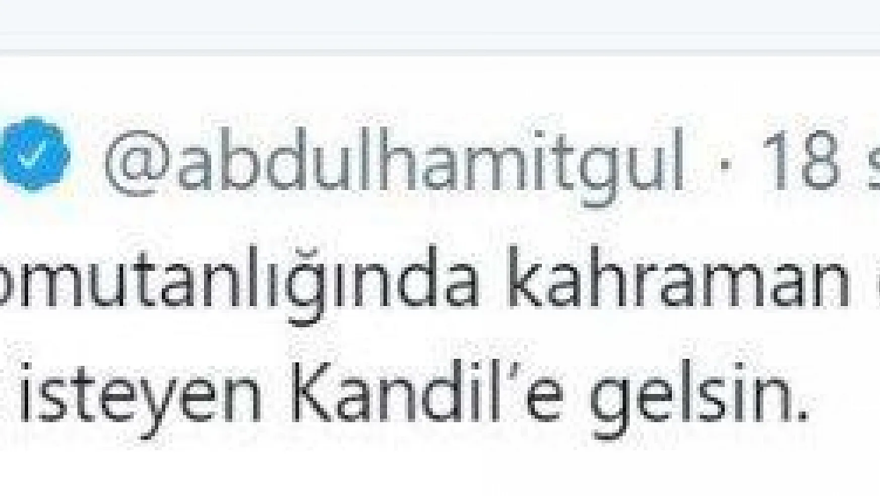 Adalet Bakanı Gül: 'Apoletini sökmek isteyen Kandil'e gelsin'