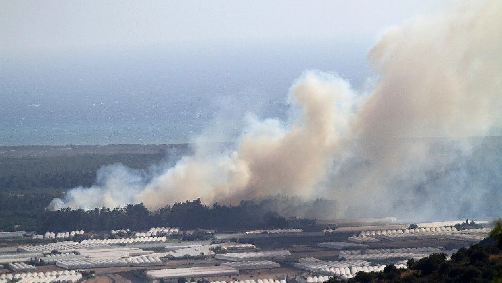 Seydikemer'deki yangında 2 hektarlık alan zarar gördü