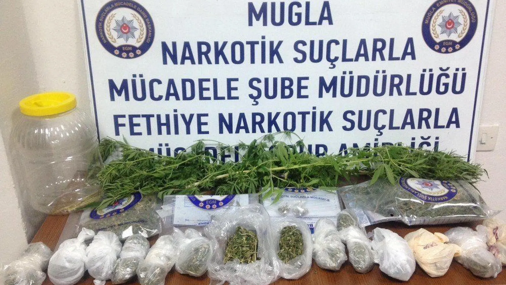 Fethiye'deki uyuşturucu operasyonunda 1 tutuklama