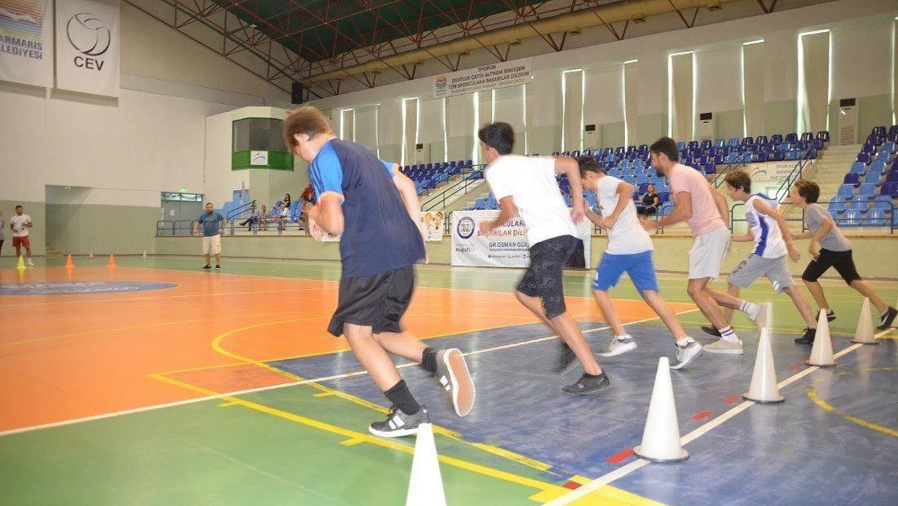 Marmaris'te çocuklara sportif yetenek taraması yapıldı