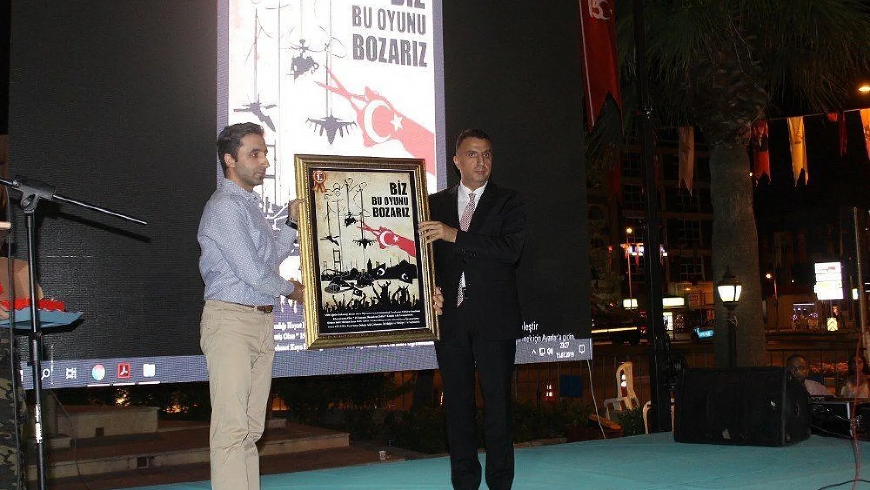 Ortaca'ya 15 Temmuz Demokrasi Zaferi afişi ödülü