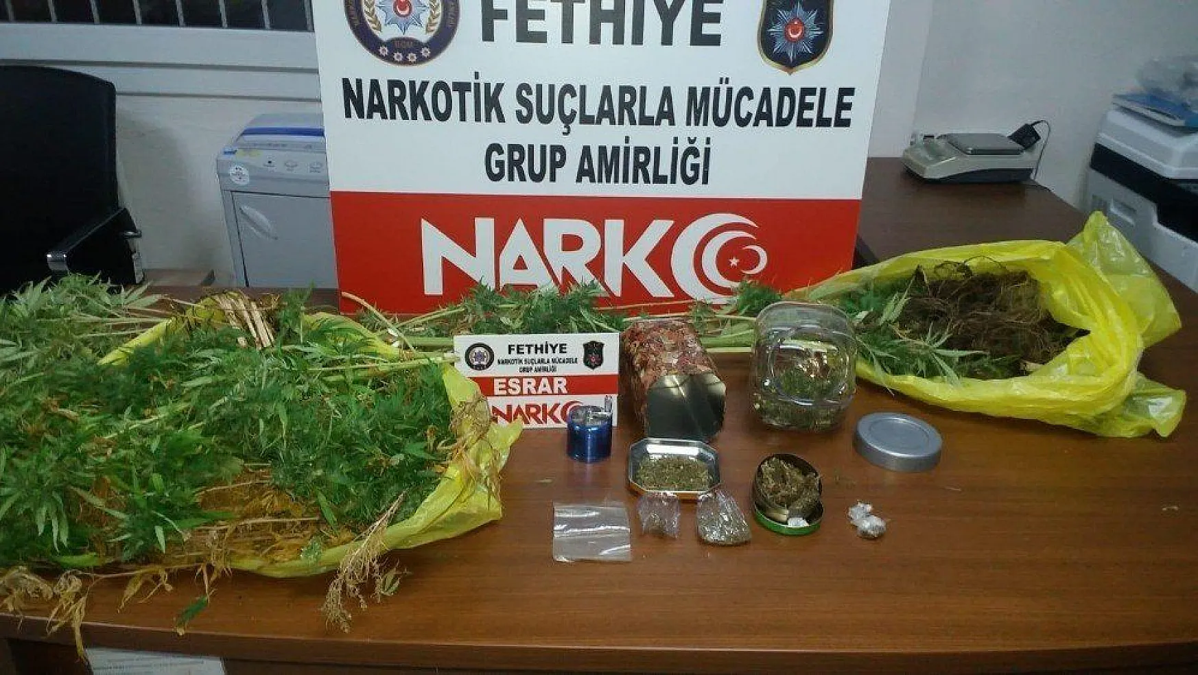 Fethiye'de uyuşturucu operasyonu 1 kişi tutuklandı