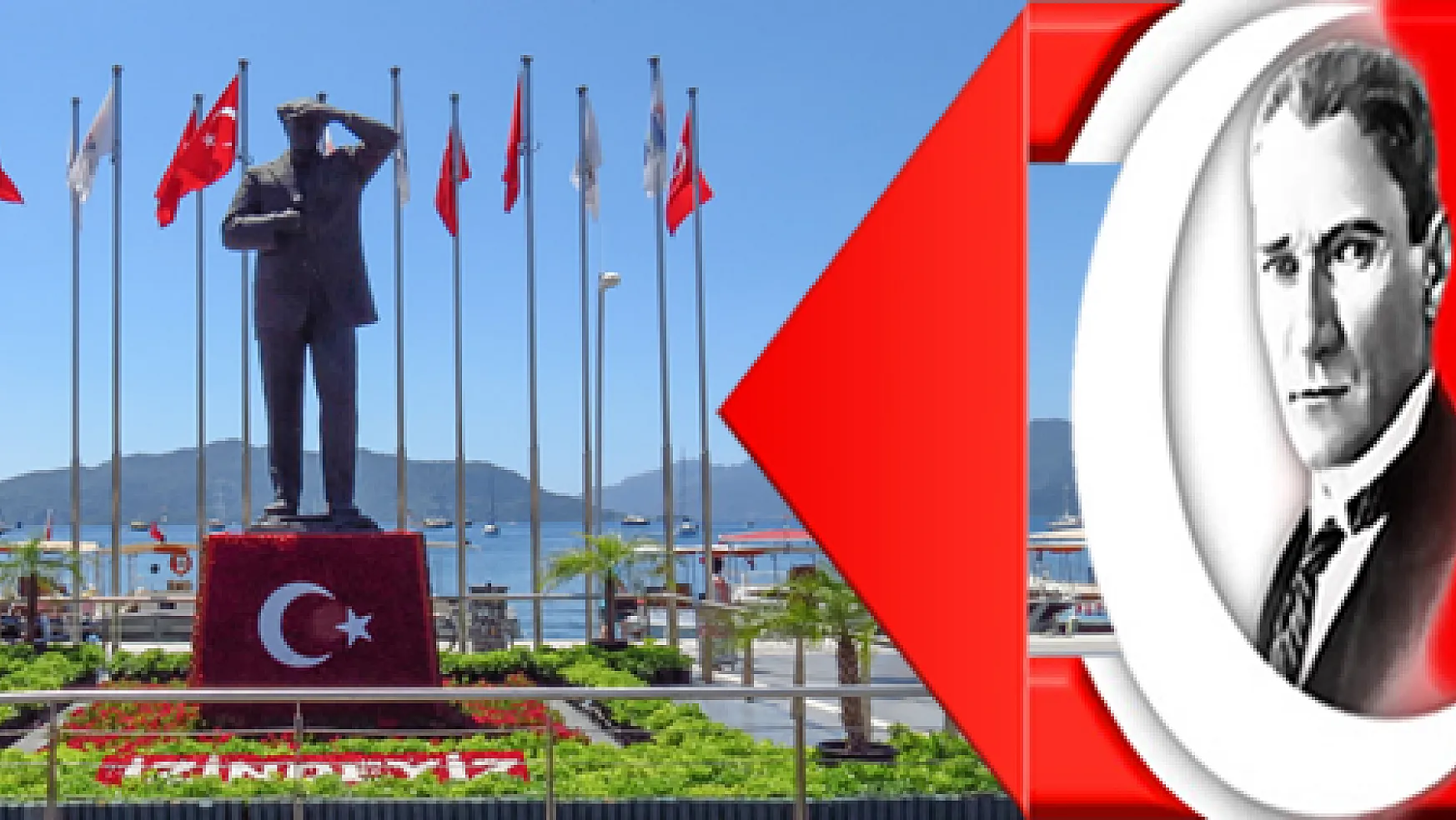 Atatürk'ün Marmaris'e gelişi törenle kutlandı