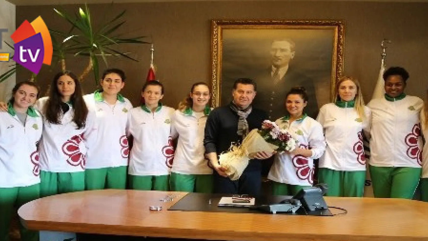 Bodrum Basketbol Takımı'ndan Başkan Kocadon'a ziyaret