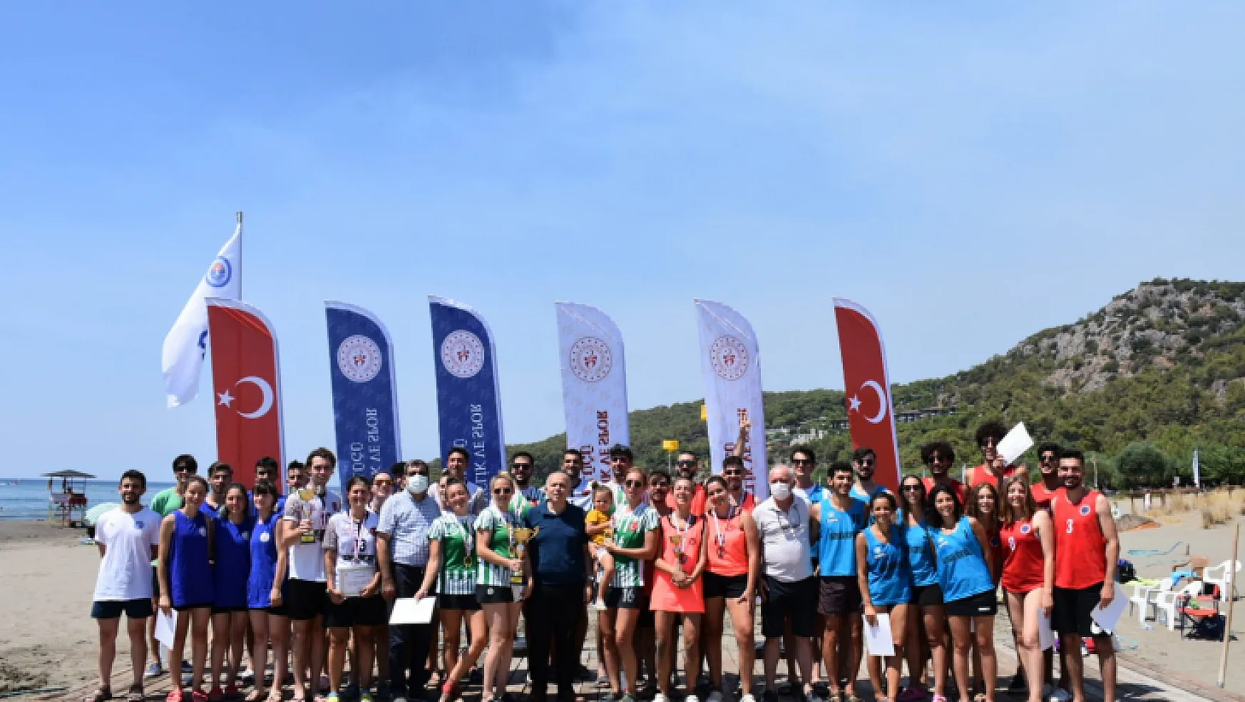 8. Kulüpler Plaj Korfbol Turnuvası Ortaca Sarıgerme'de yapıldı