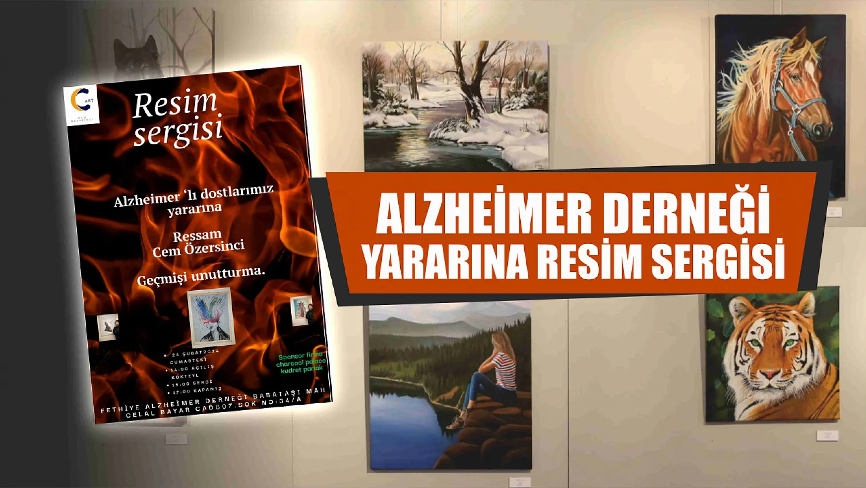 Alzheimer Derneği yararına resim sergisi