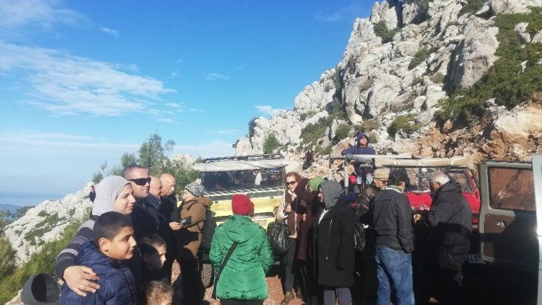 Arap turistler Marmaris'in dağlarını gezdiler