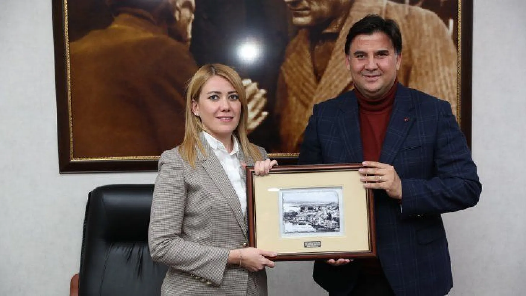 Başkan Karaca'dan, Merkezefendi Belediye Başkanı Şeniz Doğan'a Ziyaret