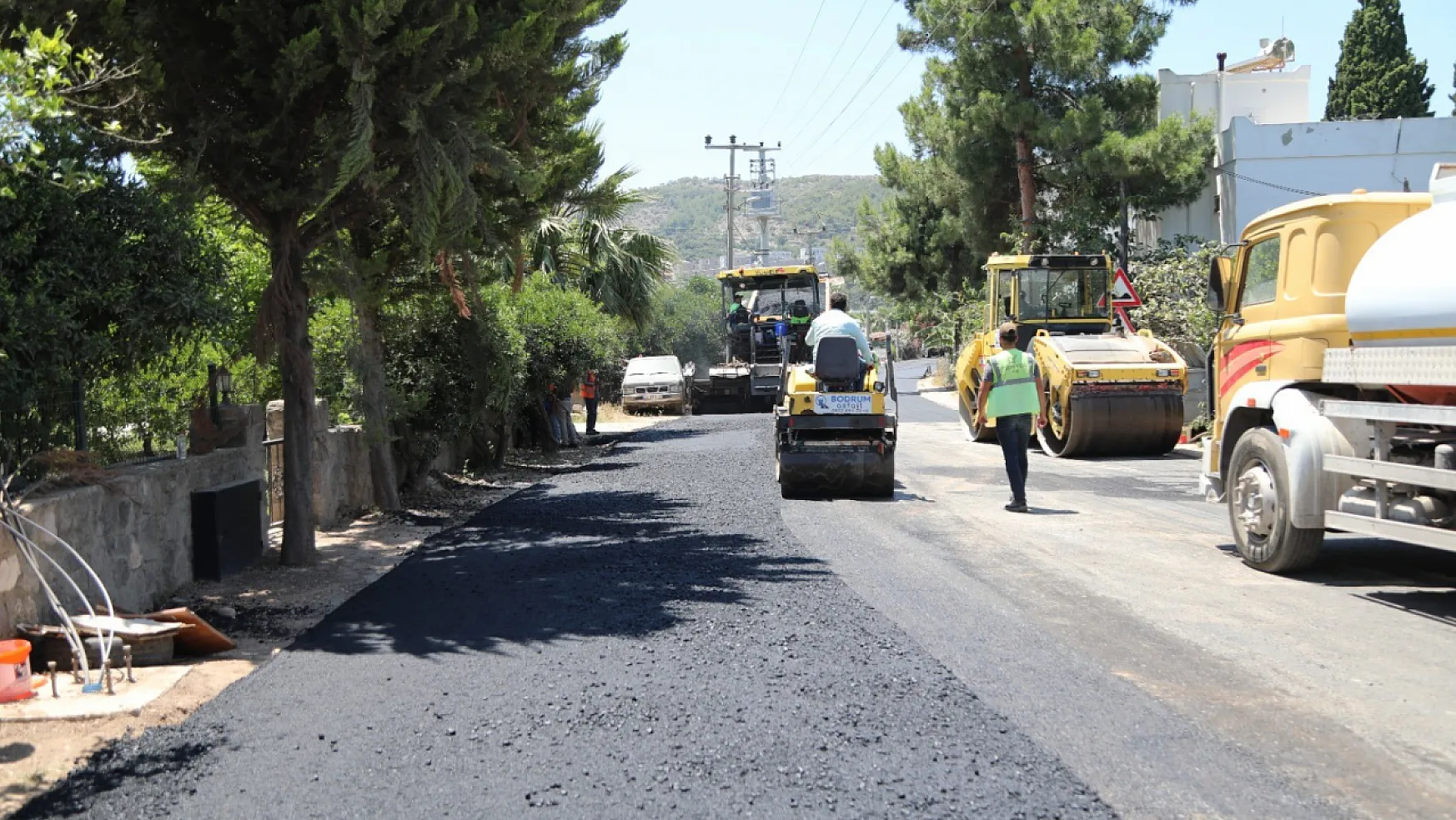 Belediye, 45 bin ton asfalt serimi yaptı