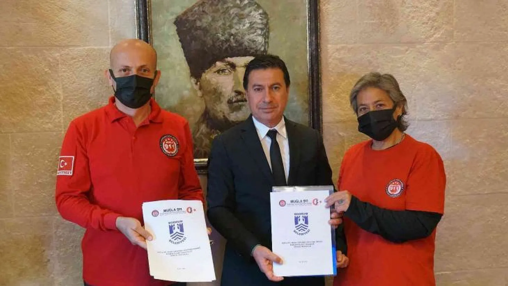 Bodrum Belediyesi ile Muğla 911 arasında işbirliği protokolu imzalandı
