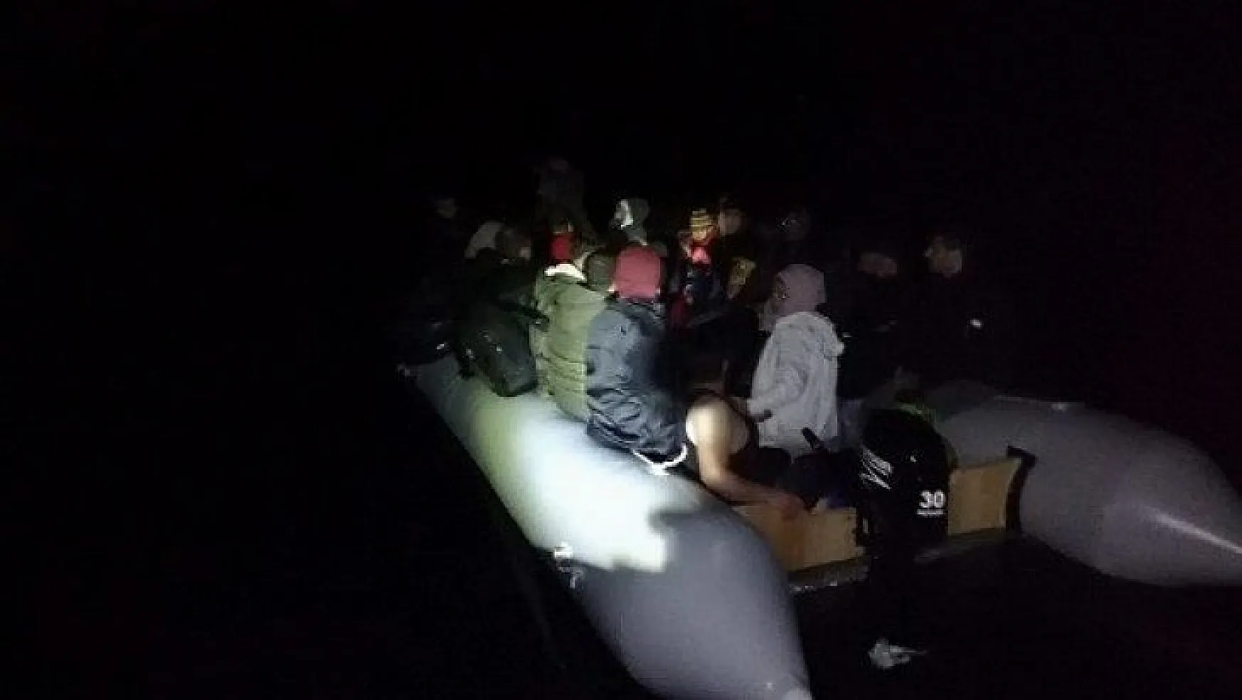 Bodrum ve Datça'da kaçak göçmen operasyonu