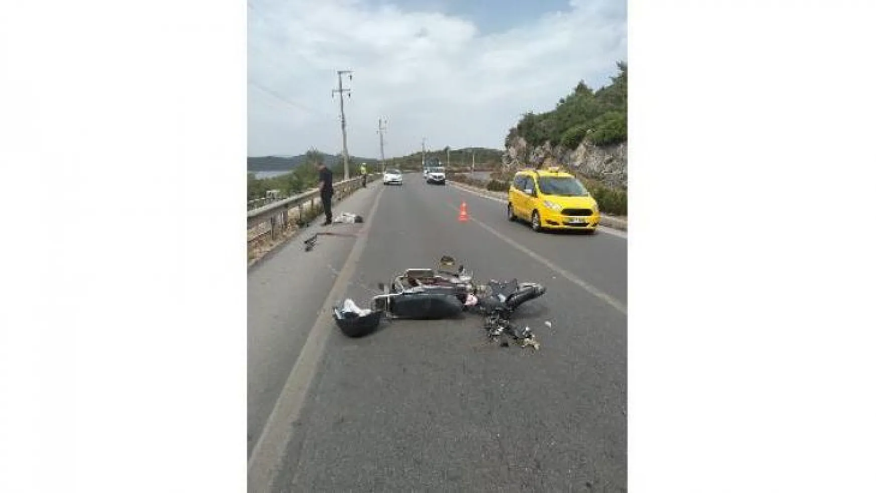 Bodrumda trafik kazası: 1 yaralı