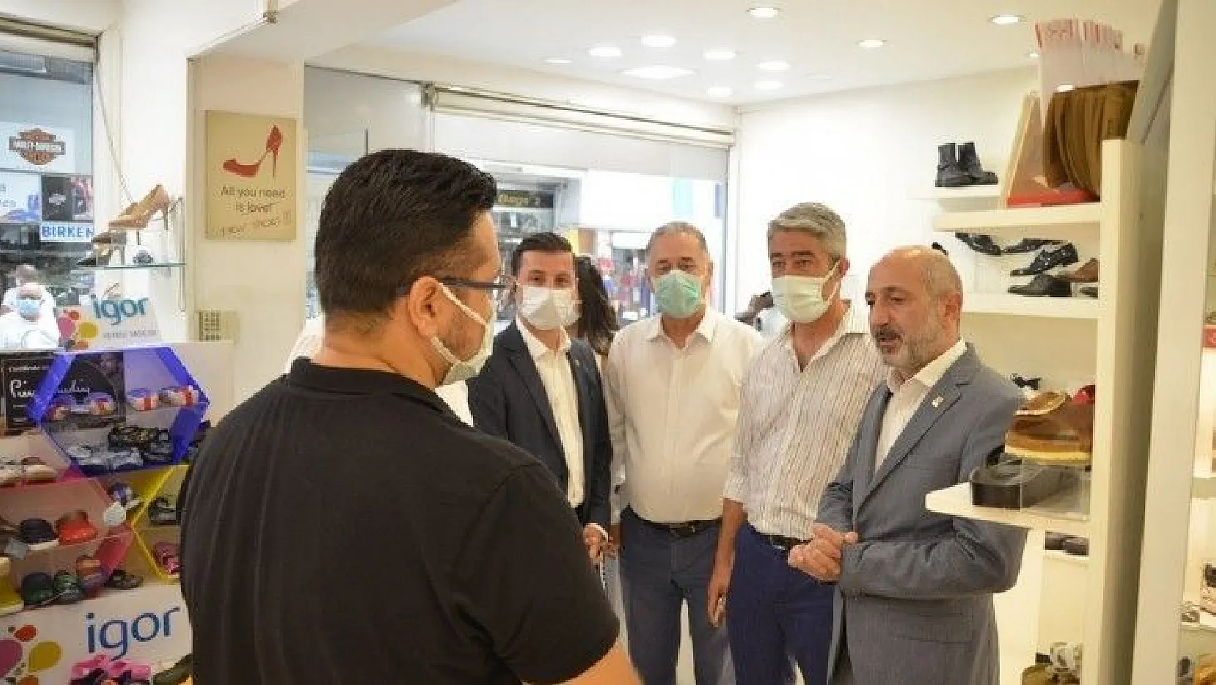 CHP Genel Başkan Yardımcısı Öztunç ve Belediye Başkanı Oktay esnaflarla görüştü