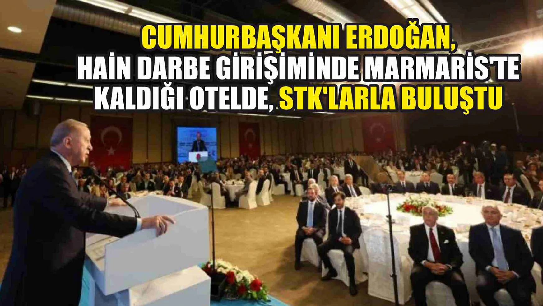 Cumhurbaşkanı Erdoğan STK'larla buluştu