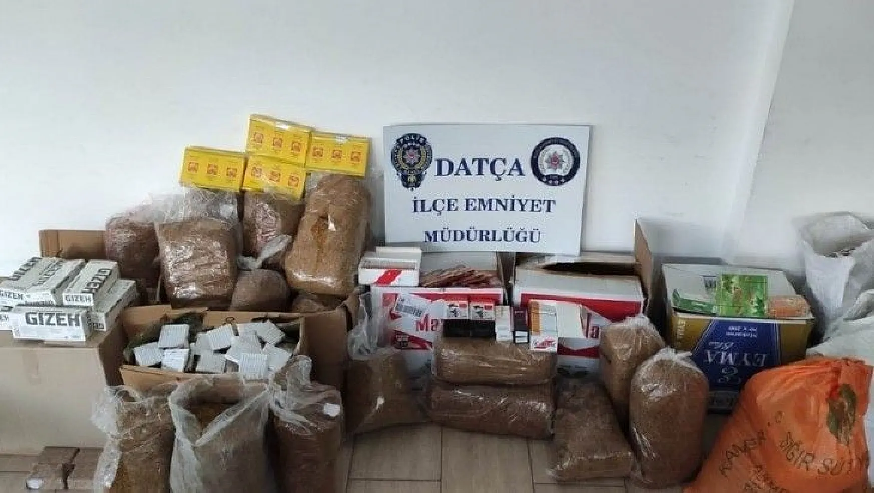 Datça'da 210 kilogram kaçak tütün ele geçirildi
