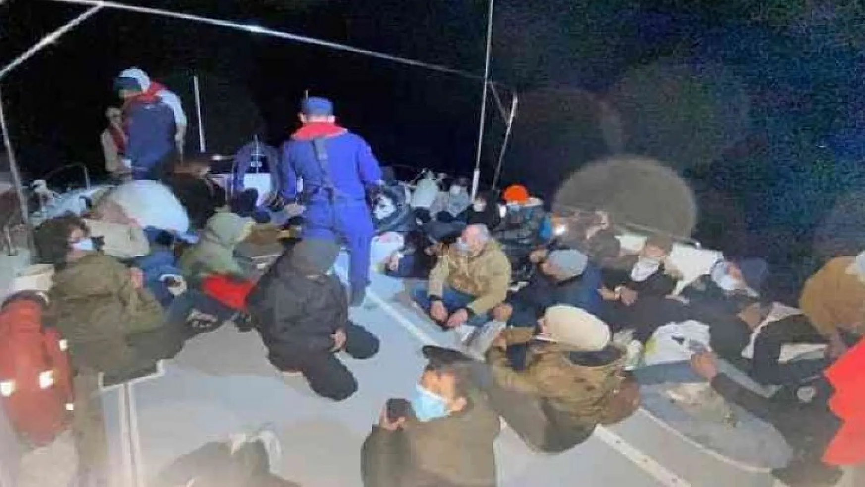Datça'da 58 düzensiz göçmen kurtarıldı