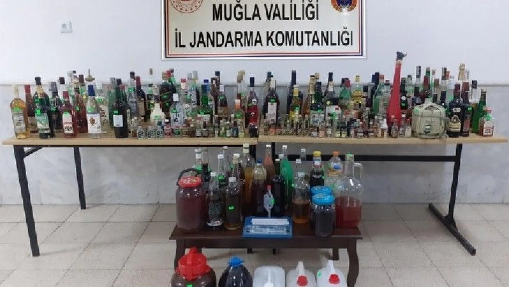 Datça'da kaçak içki operasyonu