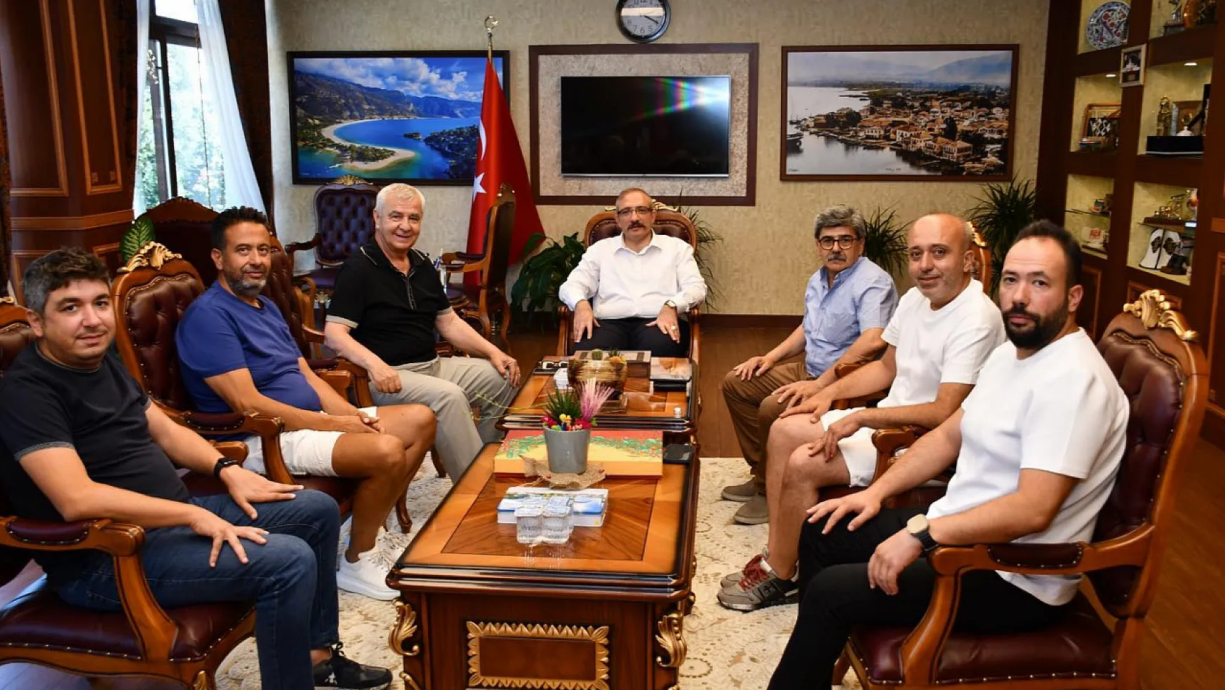 Fethiyespor Yönetiminden Kaymakam Karaman'a Ziyaret