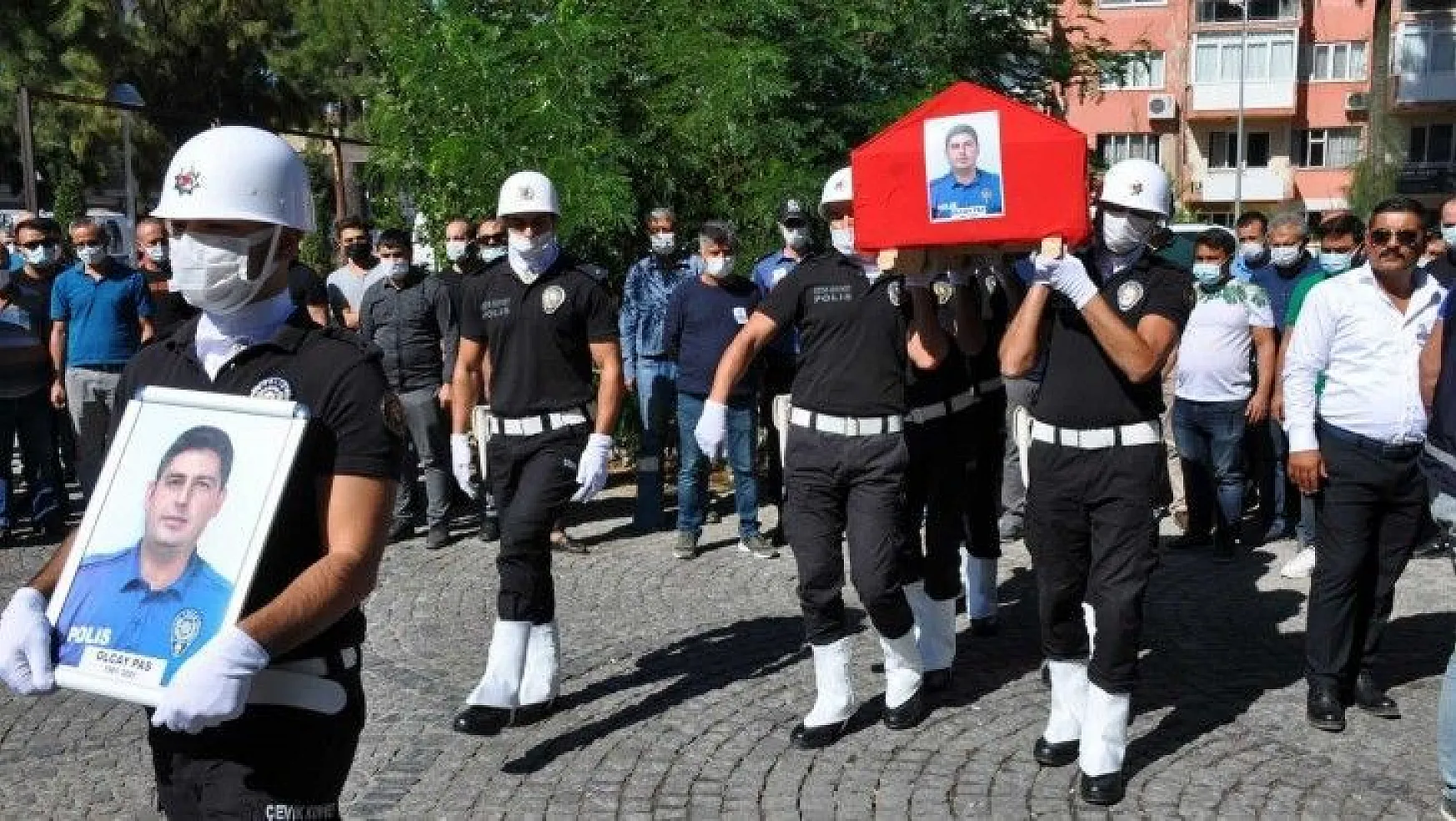 Kalp krizi sonucu hayatını kaybeden polis memuru için tören düzenlendi