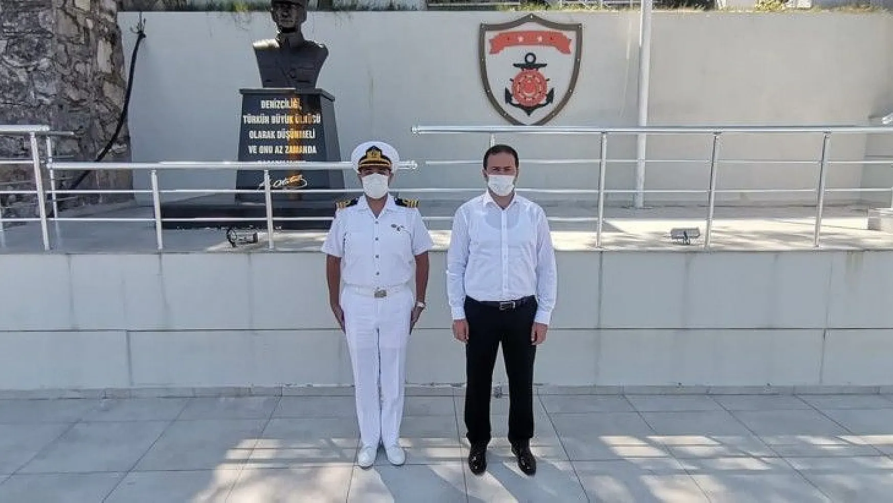 Kaymakam Fırat'tan Yeni Sahil Güvenlik Komutanı Kıreker'e ziyaret