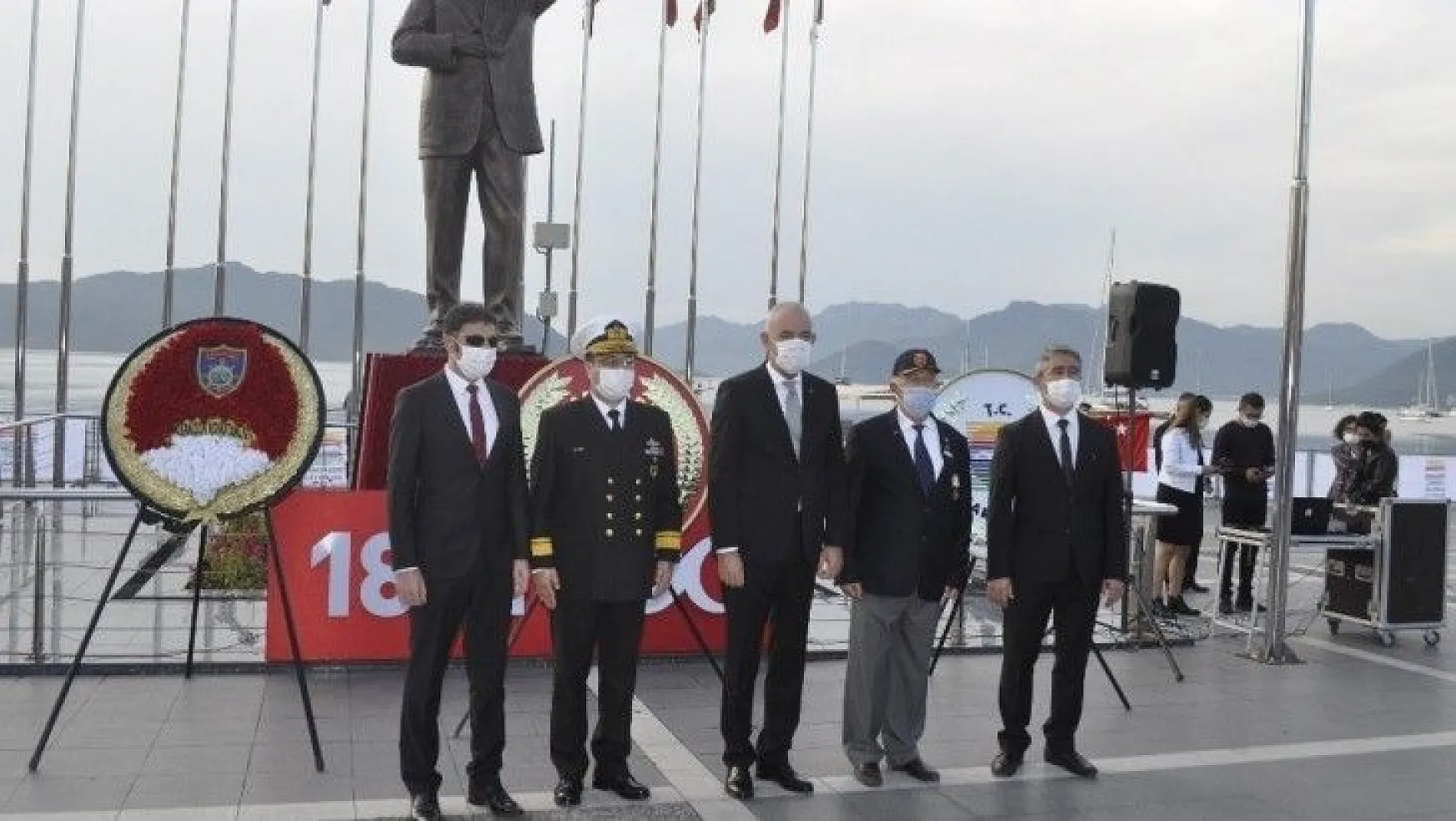Marmaris'te Atatürk saygı ile anıldı