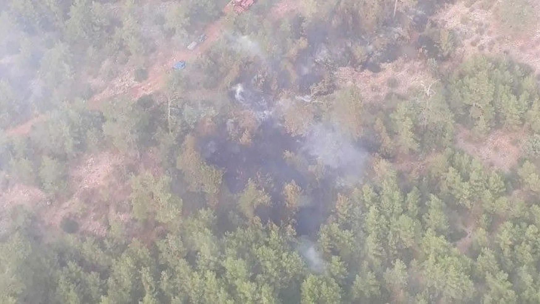 Menteşe'de yıldırım kaynaklı çıkan orman yangını kontrol altına alındı