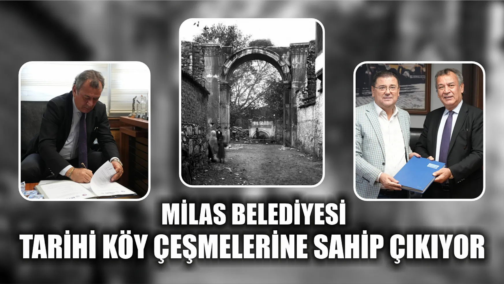 Milas Belediyesi tarihi köy çeşmelerine sahip çıkıyor