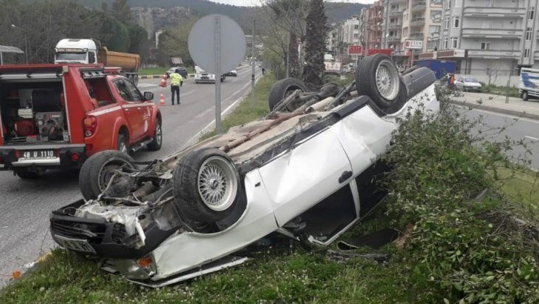 Milas'ta trafik kazası 1 yaralı