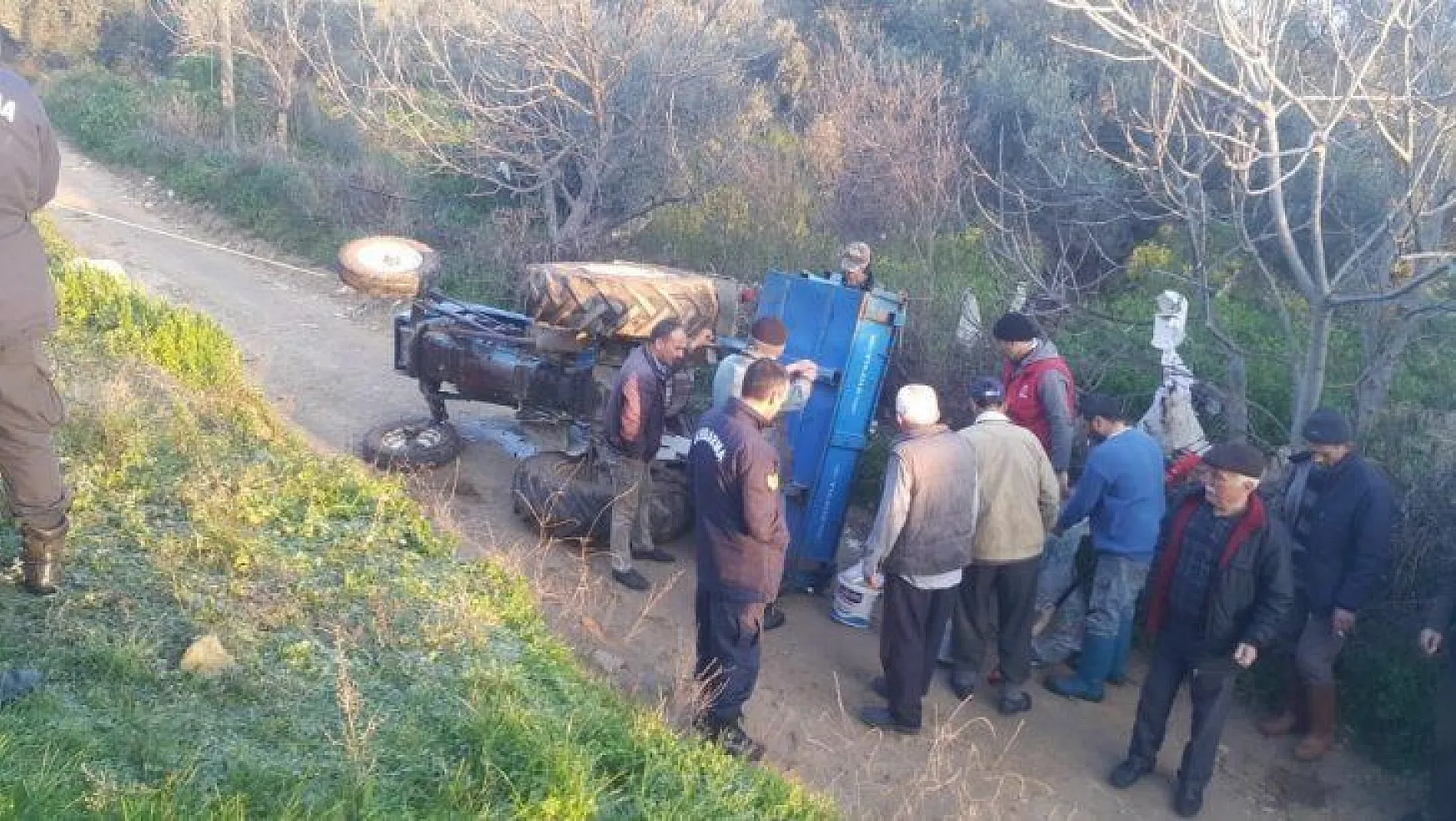 Milas'ta traktör kazası: 2 yaralı