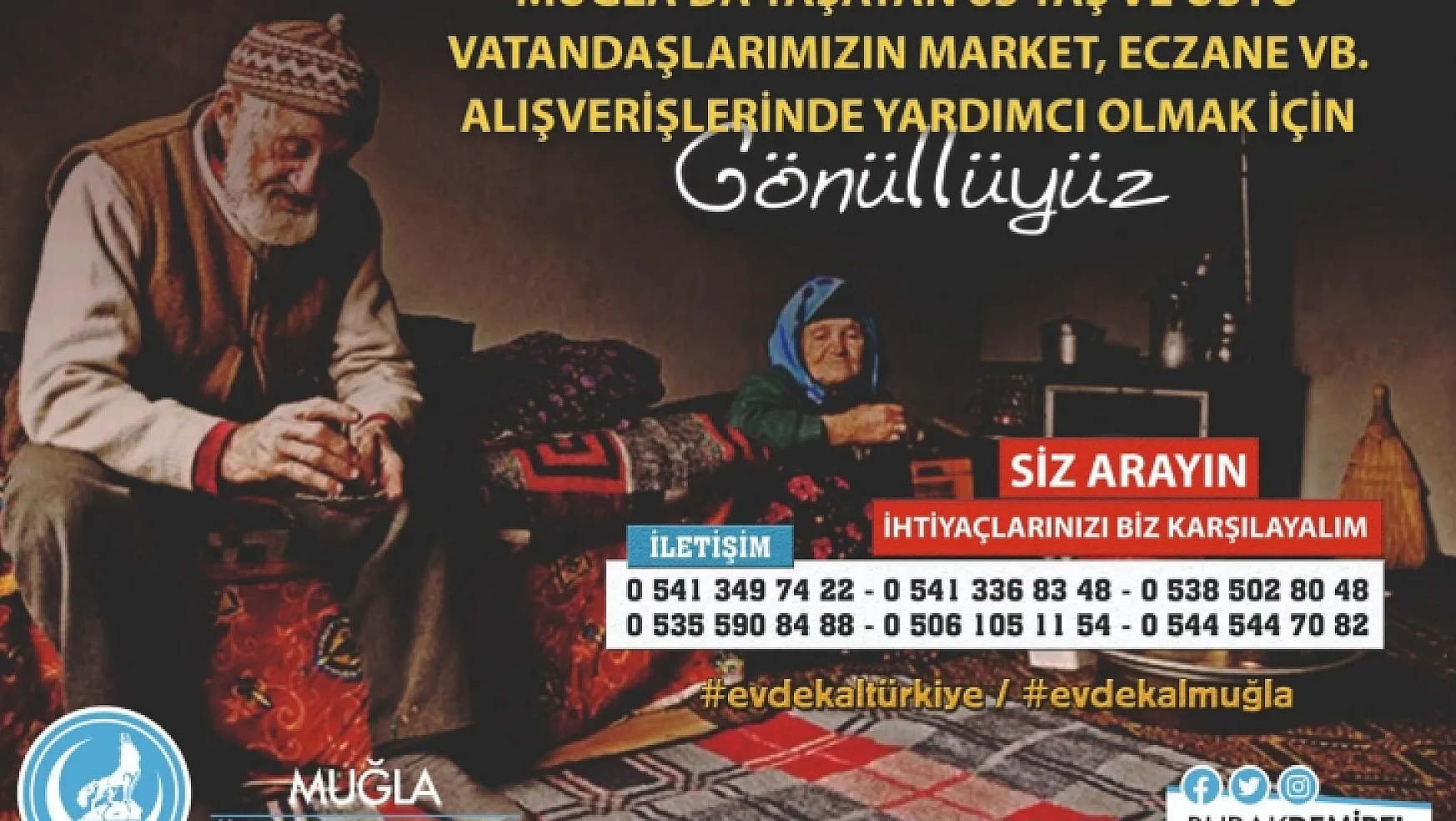 Muğla Ülkü Ocakları 'Yaşlılarımız Arasın, 7/24 Kapısına Geliriz'