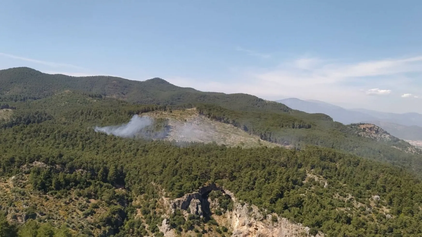 Ortaca'da orman yangını: 2 hektar alan yandı 