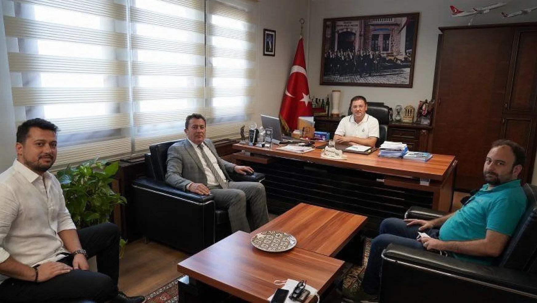 Özgür Yalçın'dan başkan Tokat'a veda ziyareti