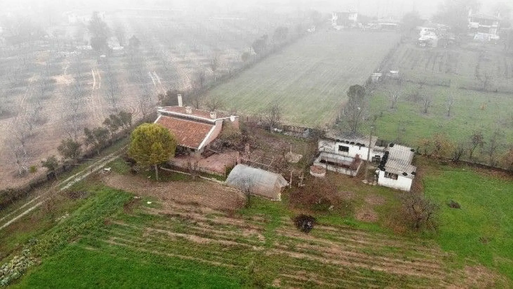 Pınar'ın öldürüldüğü cinayet evi havadan görüntülendi