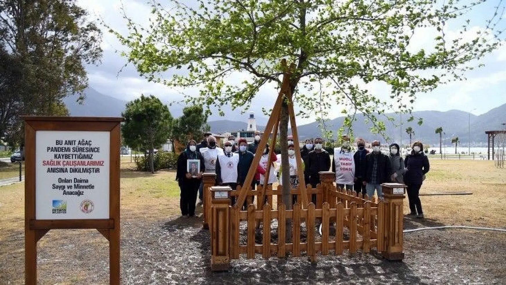 Sağlık Çalışanları için Anıt Ağaç dikildi