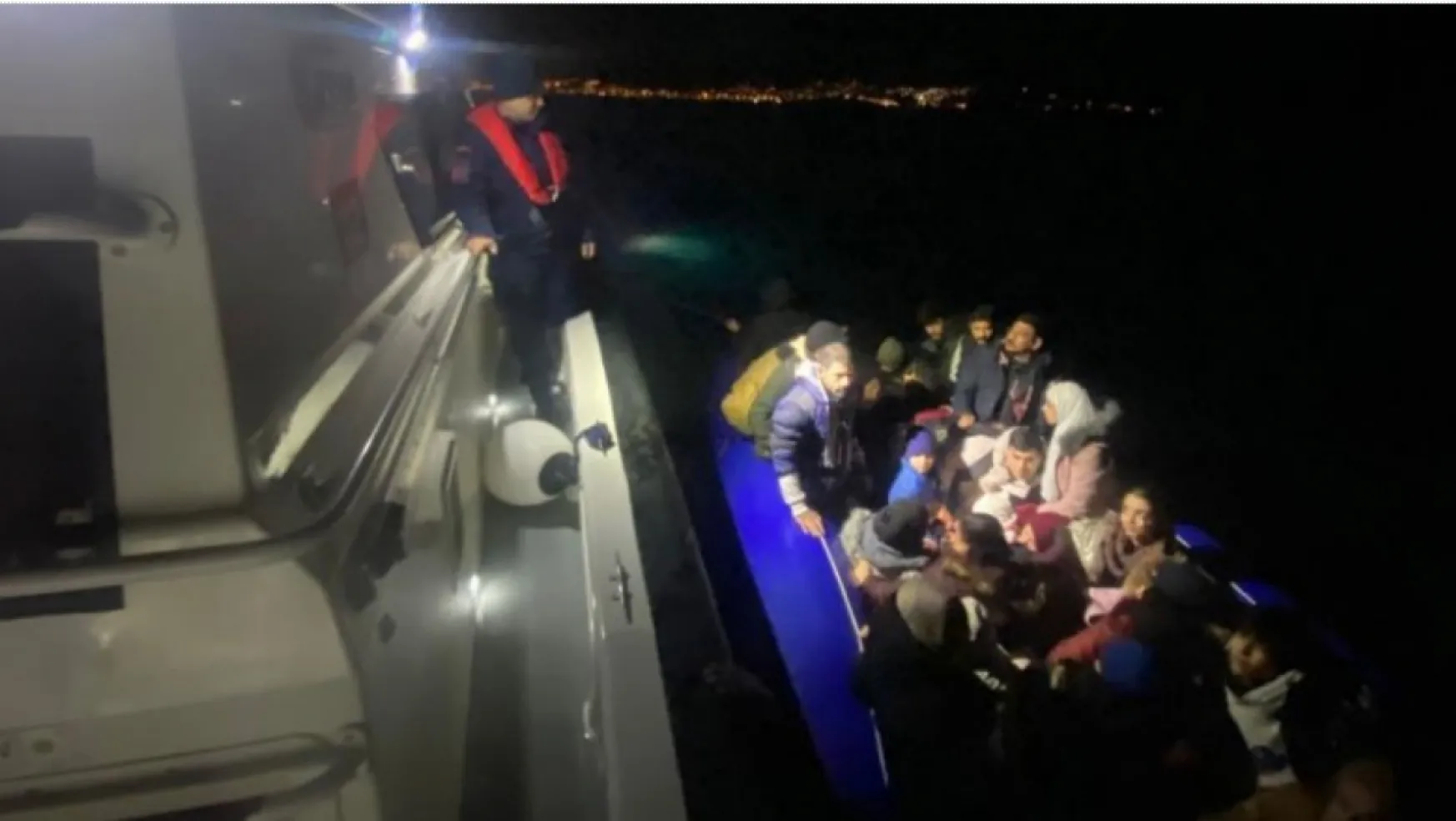 Sahil Güvenlik Ekiplerince göçmenler yakalandı
