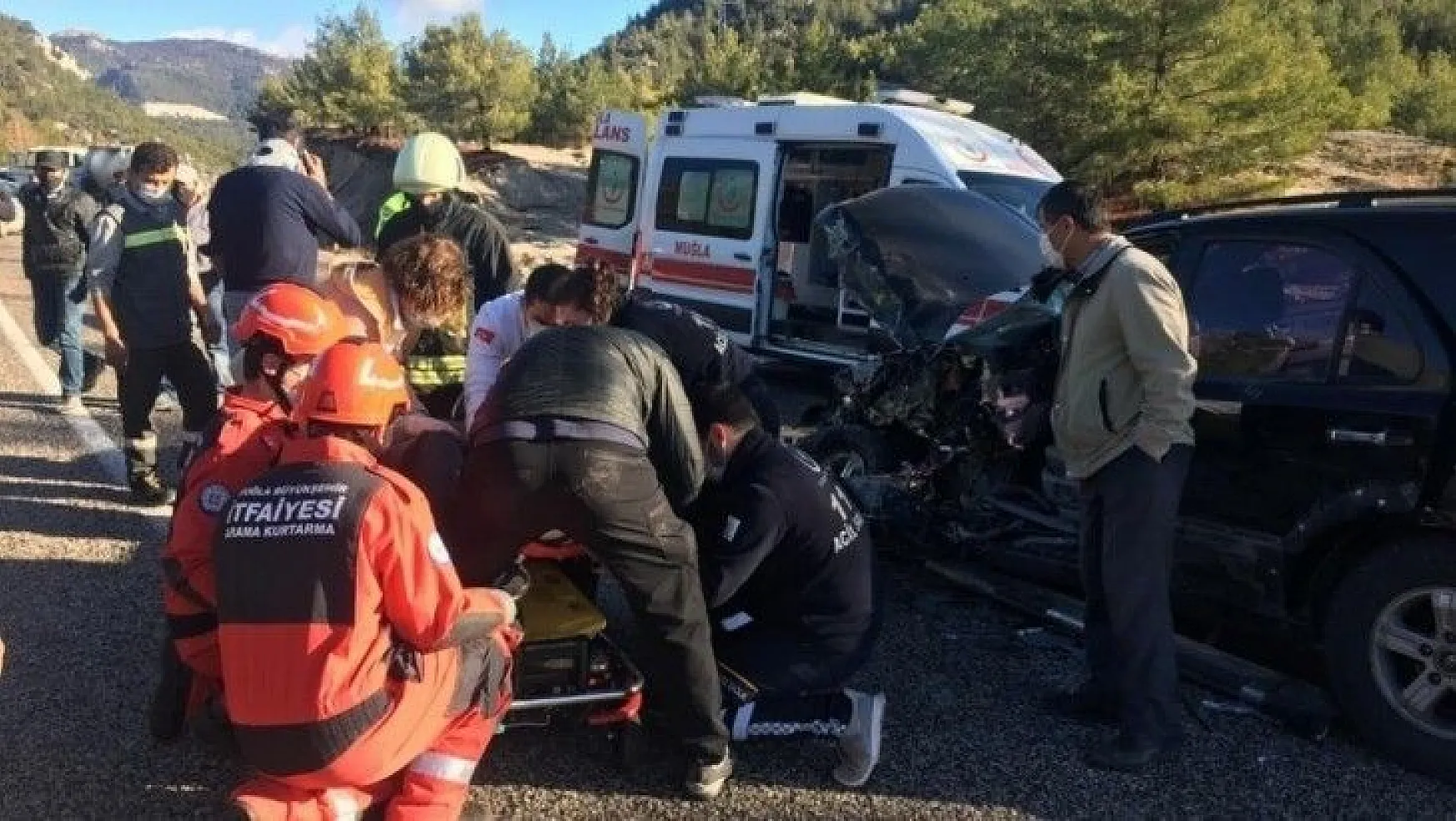 Seydikemer'de trafik kazası:1 yaralı