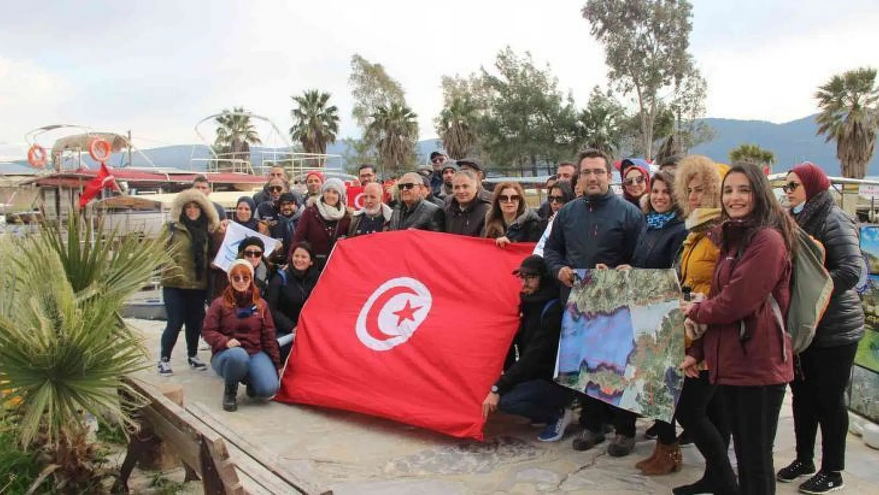 Tunus'lu Deniz Koruma ekibi Muğla'da